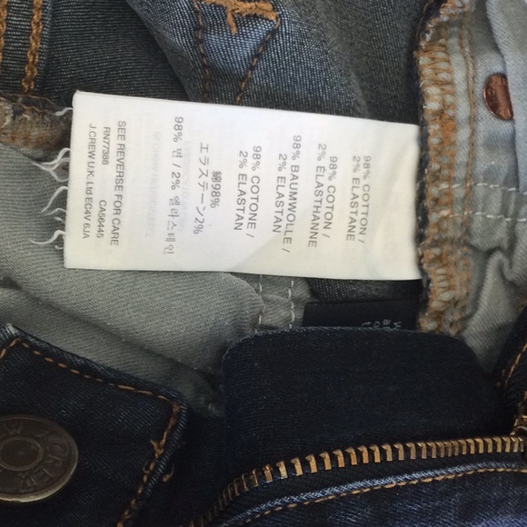 J. Crew dark wash toothpick jeans - Picture 4 of 4
